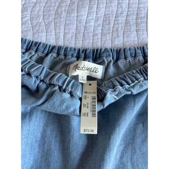 Madewell Blue Off-Shoulder Blouse - Picture 10 of 10